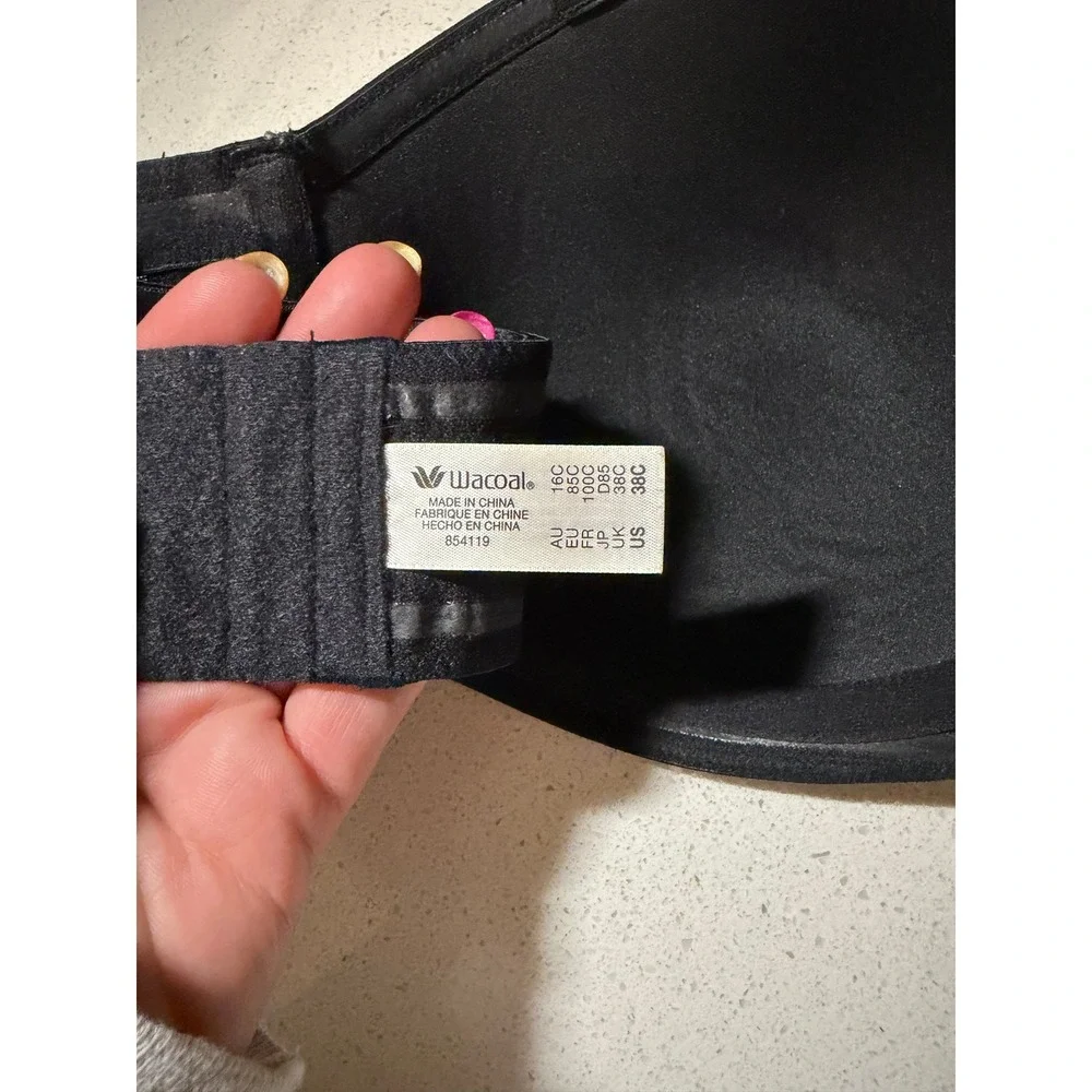 Wacoal Womens Red Carpet Strapless Bra Black 38C